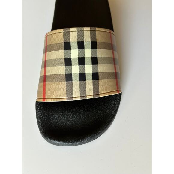 Burberry Vintage Check Archive Beige Slide Sandals 12 US (45 Euro) 8023965 NIB - Picture 6 of 10